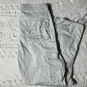 SILVER GRAY CARGO PANTS